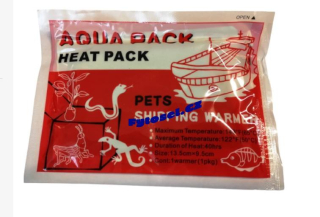 Topné sáčky pro přepravu živých zvířat